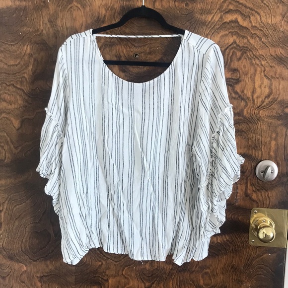 Altar'd State Tops - Black and White Stripe Altar’d State top